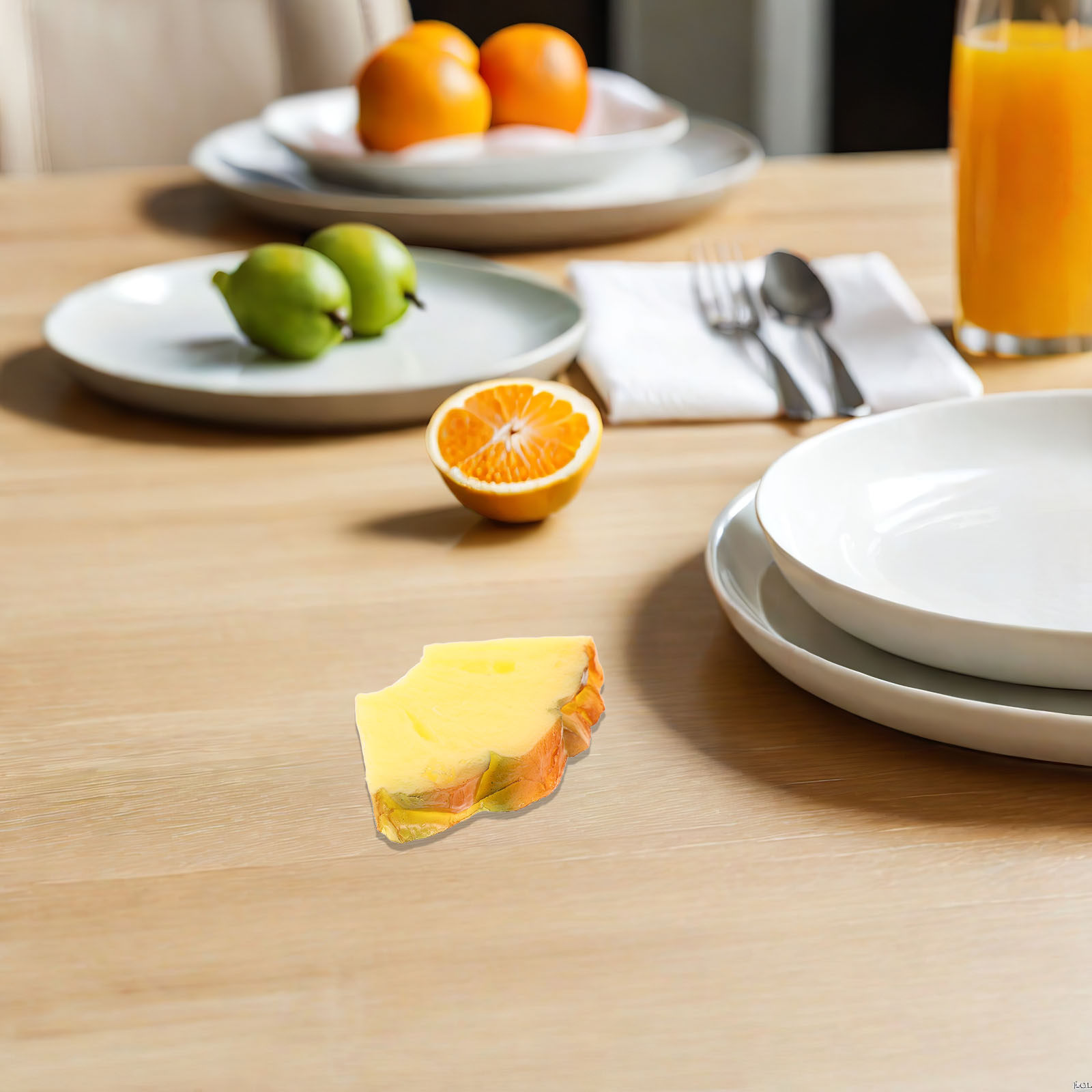Photography Of Food - 6個入りリアルな人工パイナップルスライス、食品写真撮影用小道具、家庭用キッチン、パーティー、店舗ディスプレイ装飾用