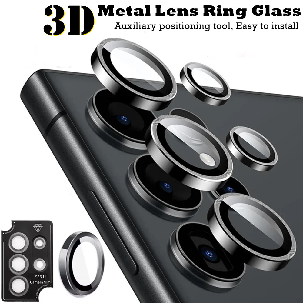 Photography Kit Samsung S26 Ultra - 1 セット金属光沢レンズプロテクターカバーサムスンギャラクシー S26 プラス S26 ウルトラカメラキャップ補助位置決めツール
