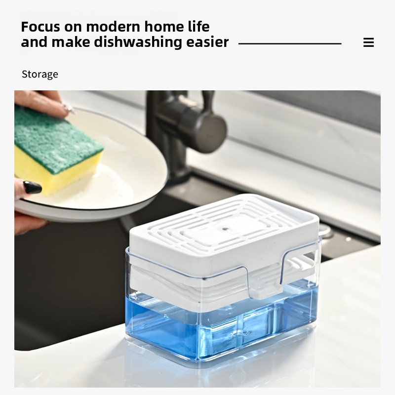 プレス式ソープディスペンサー洗剤食器洗い液ディッシュブラシ自 - Beauty Dish Softbox のレビューと価格