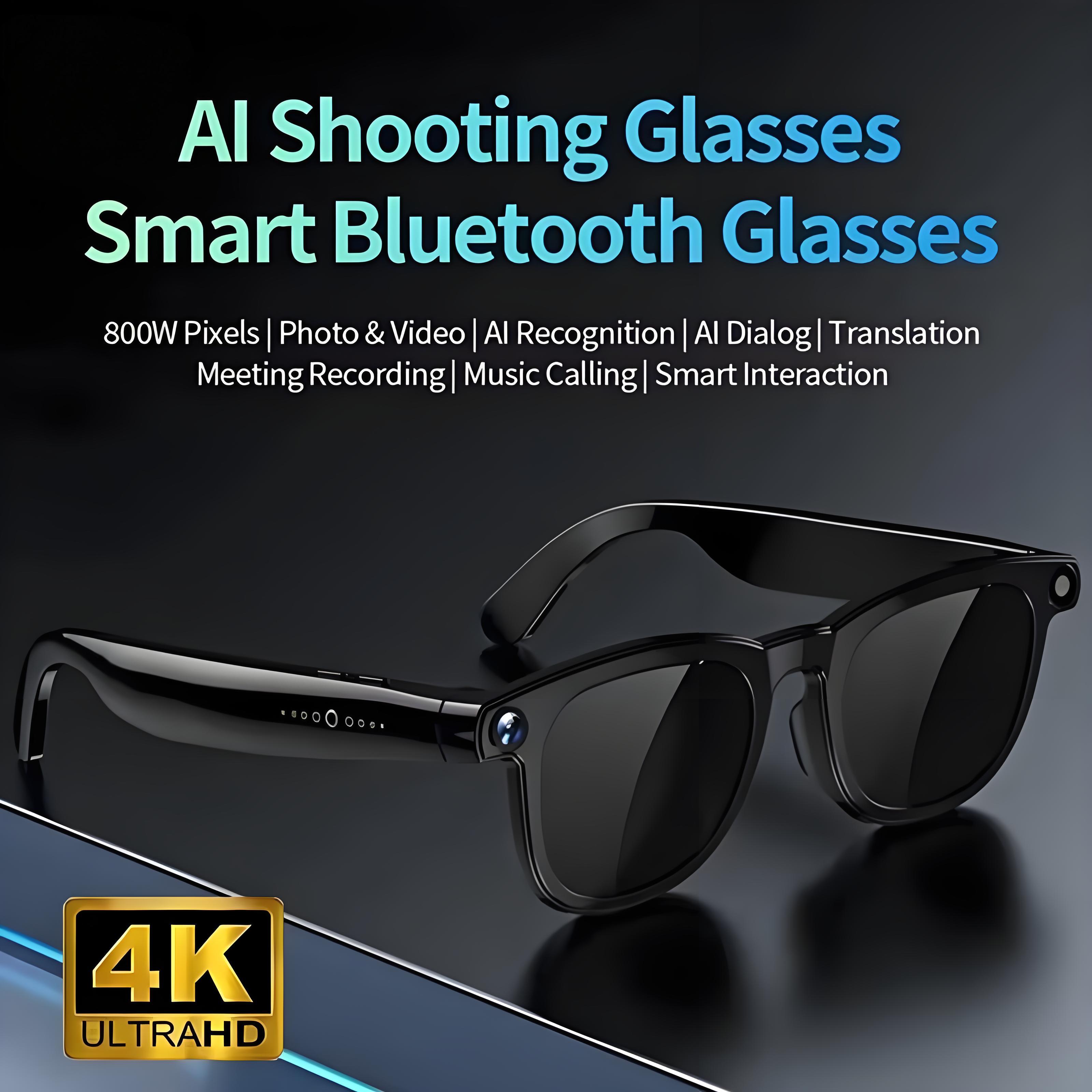新型AIスマートグラス 800W HDカメラ搭載 ブラックテ - Photography News のレビューと価格