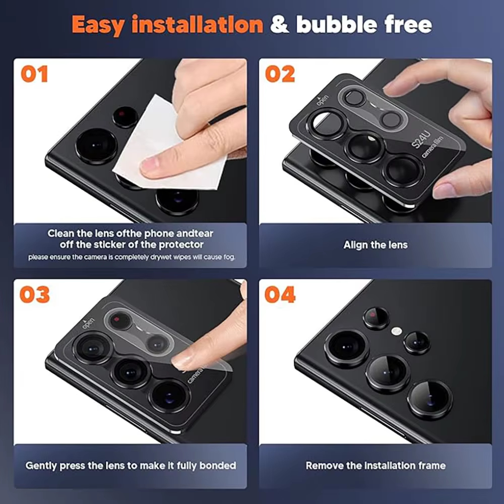 NNBILI 2セット メタル製携帯電話レンズリングガラス、 - Photography Kit Samsung S26 Ultra のレビューと価格