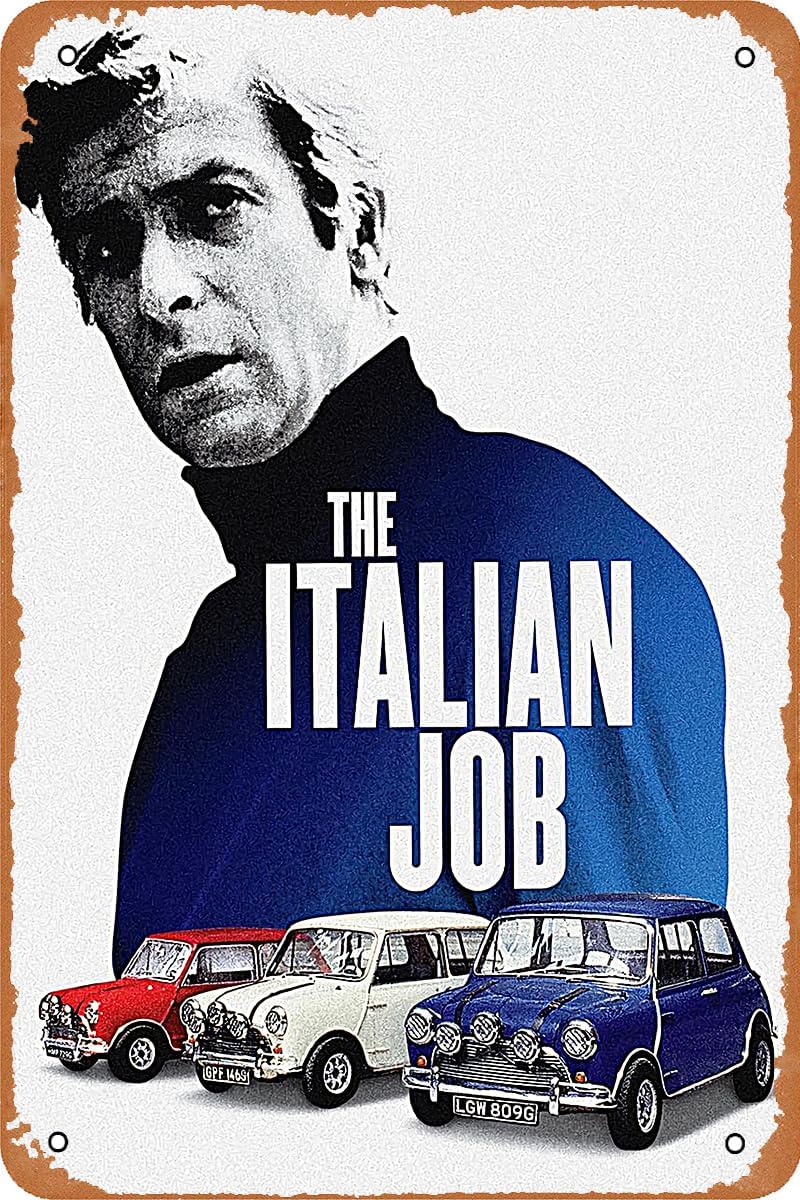 イタリアの仕事 映画ポスター ティンサイン風メタルサイン 壁 - Photography Job のレビューと価格