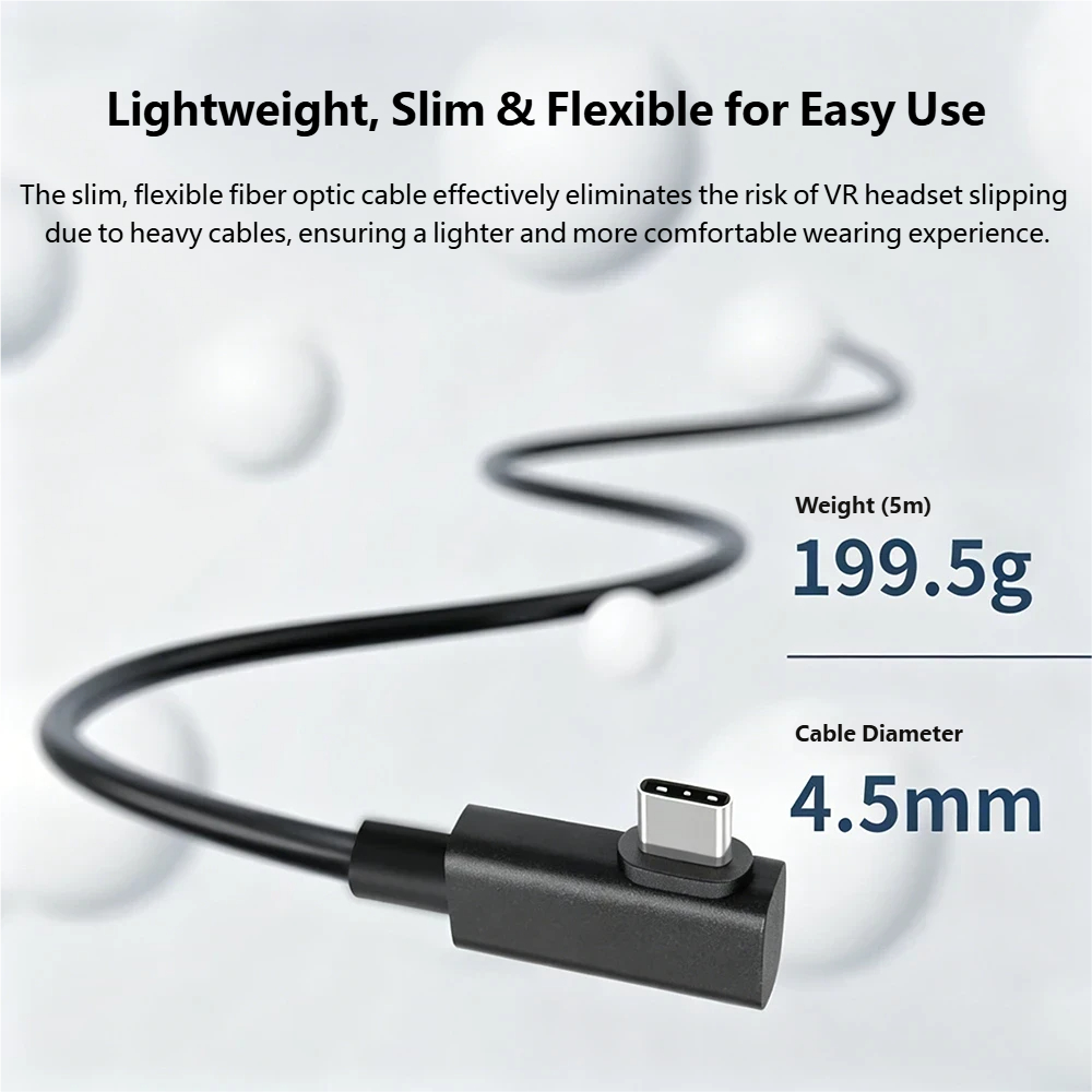 5m VRリンク光ファイバーケーブル AOC USB 3.2 - Photography Date のレビューと価格