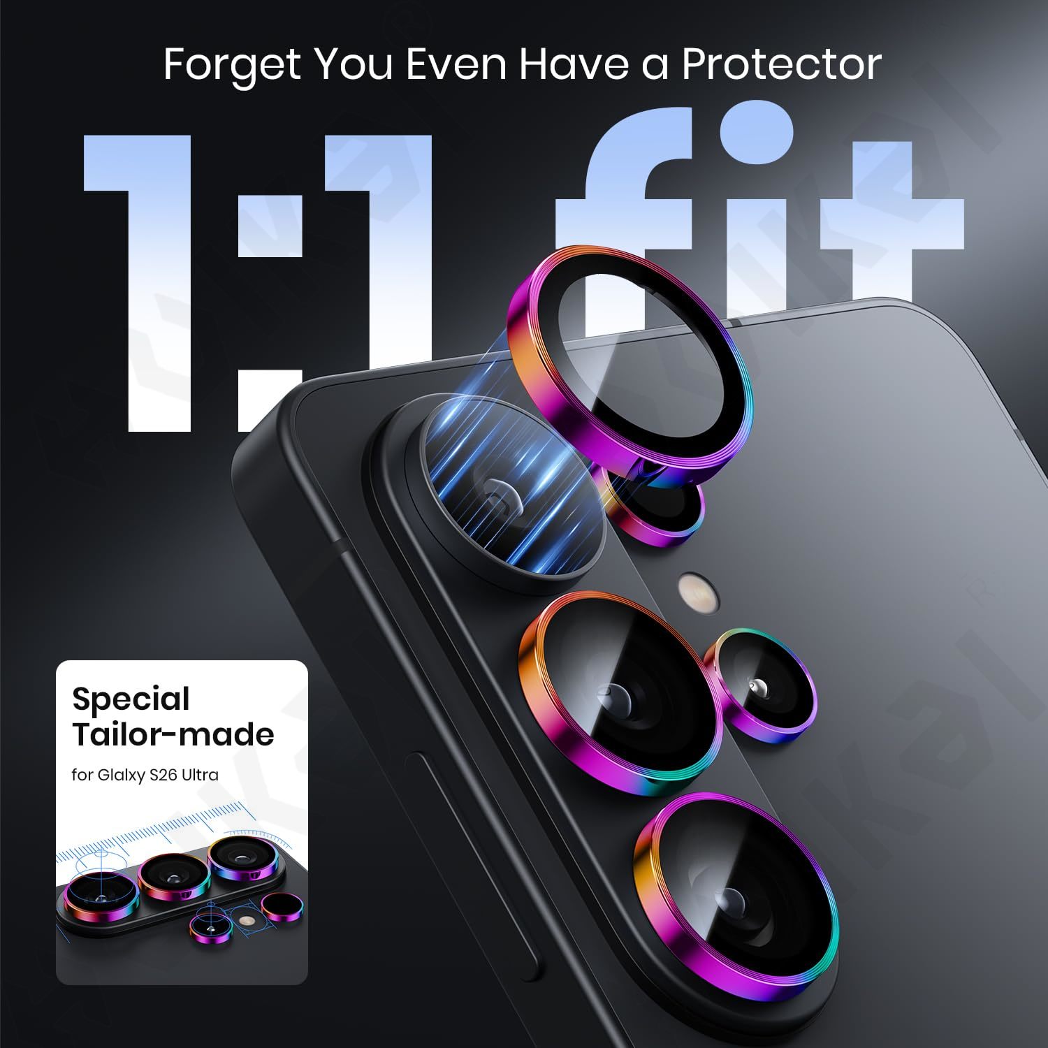 2セット グラデーション カメラレンズプロテクターガラス S - Photography Kit Samsung S26 Ultra のレビューと価格