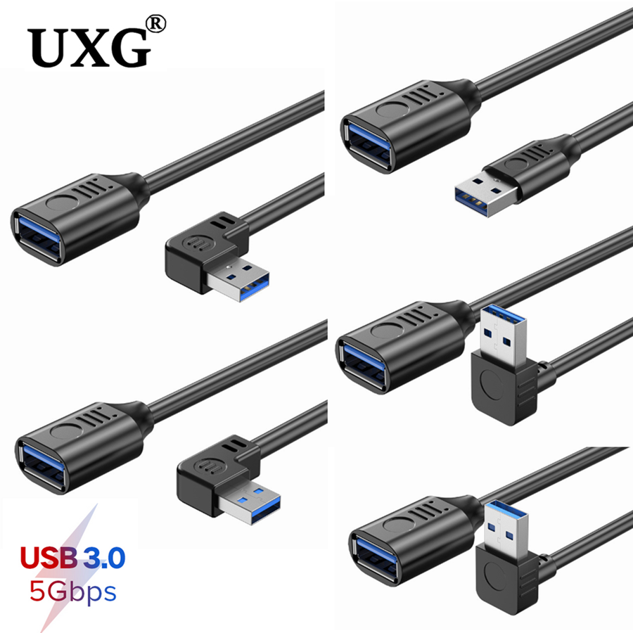 USB 3.0オス-メスアダプタケーブル,充電コード,90度 - Photography Date のレビューと価格